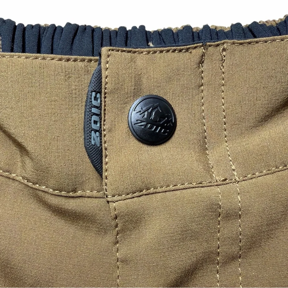 Zoic Men’s Ether Shorts Tan Brown Black Small‎